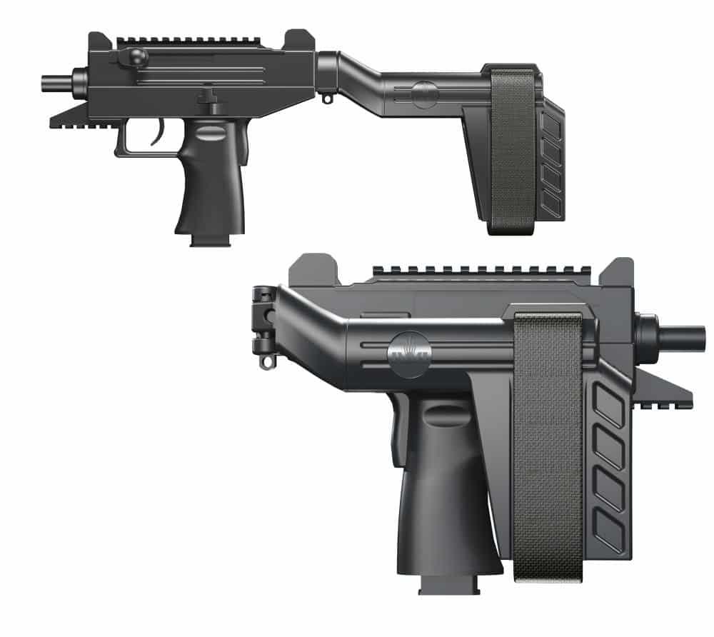  Iwi Uzi Pro Pistol W/Fold Brace