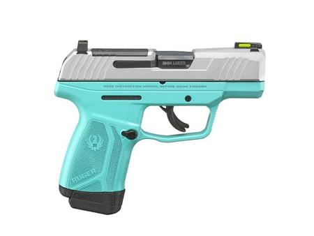 RUGER MAX-9 9MM PISTOL TURQUOISE/SILVER